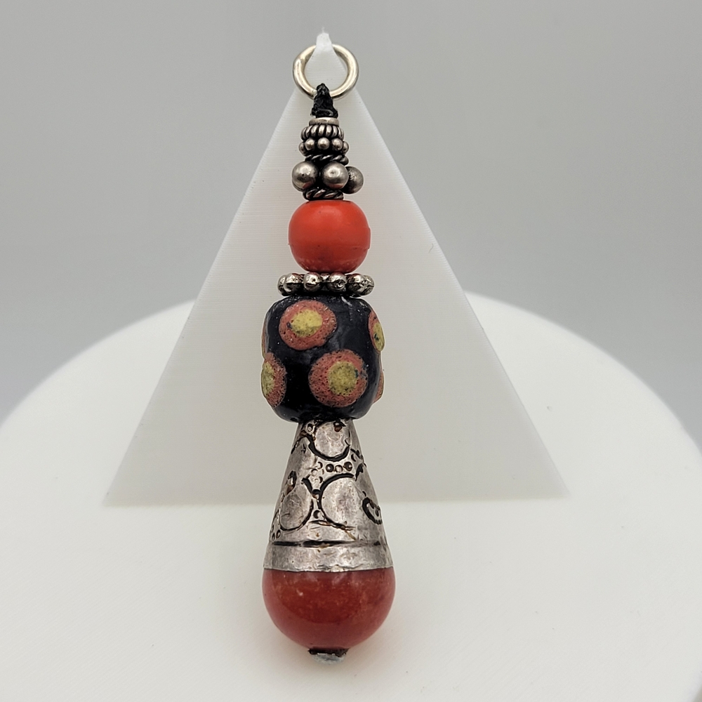 Unknown Tribal Ethnic Beaded Pendant Trade Beads?